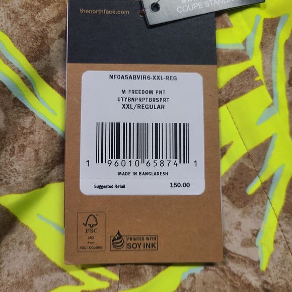 The North Face Pants Mens 2XL XXL Freedom Insulated Ski Snow Waterproof - Picture 8 of 15